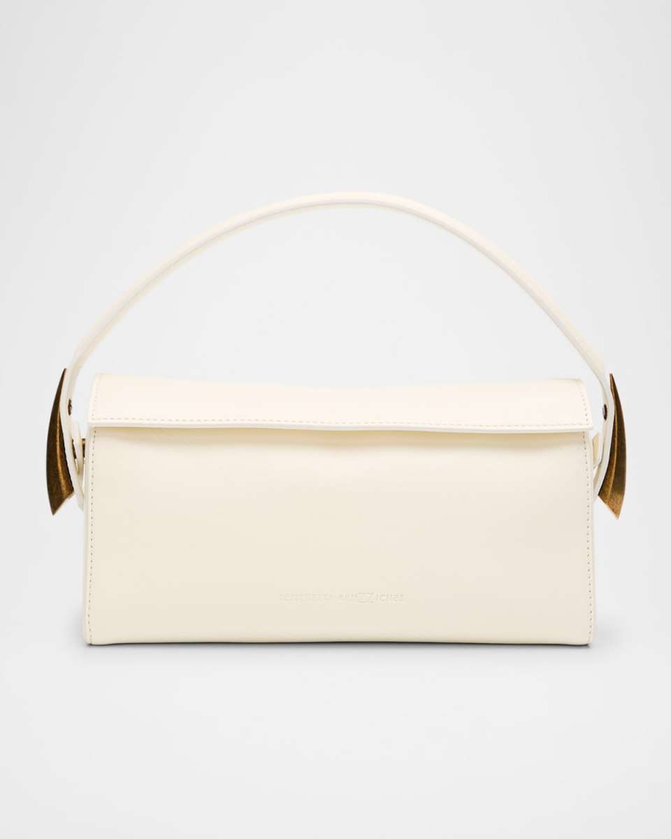 Elif Napa Leather Top-Handle Bag