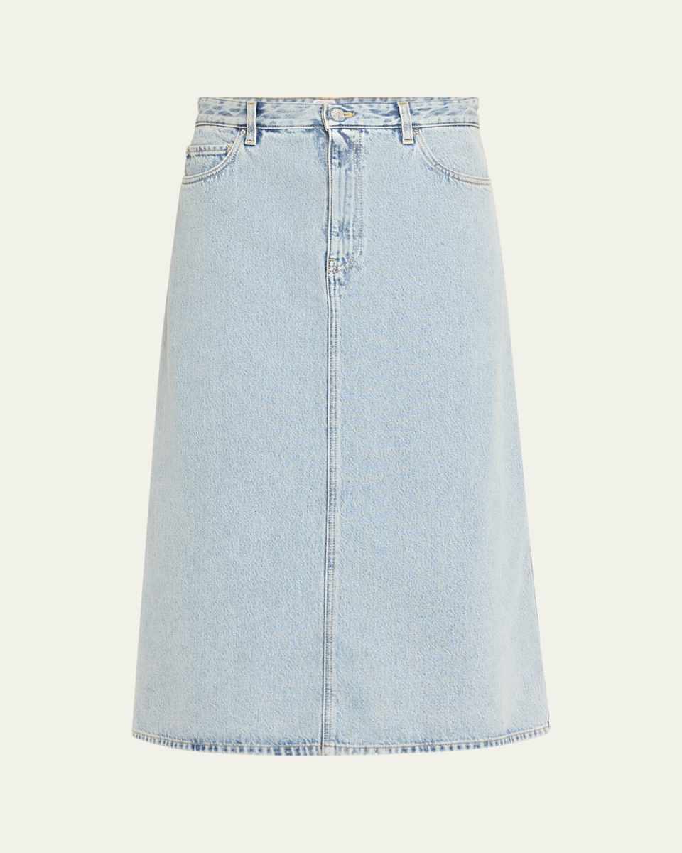 Denim A-Line Skirt
