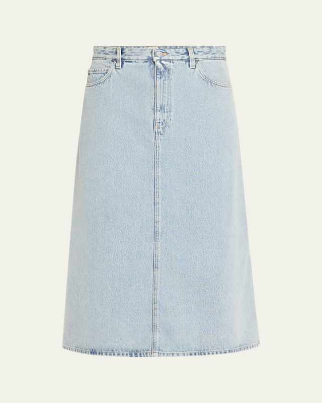 Denim A-Line Skirt