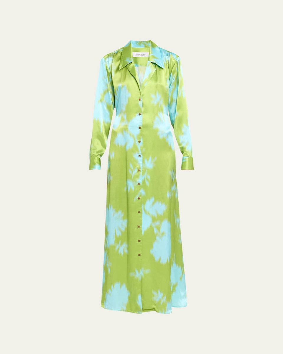Daisy Bouquet Tie-Back Shirtdress
