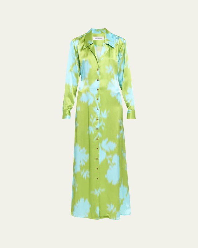 Daisy Bouquet Tie-Back Shirtdress