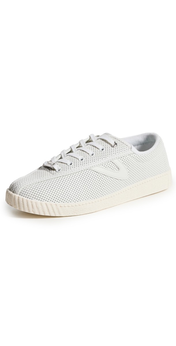 Tretorn Tretorn Nylite Elite Plus Perforated Leather Sneakers White White