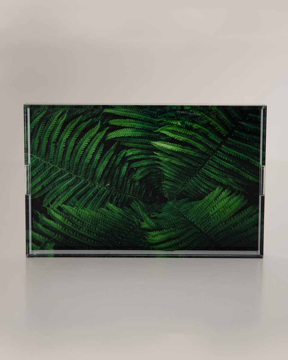 Tropical Plant Acrylic Serving Tray