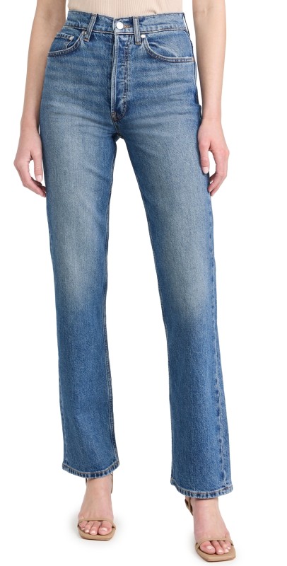 EB Denim High Rise Straight Jeans Trevi