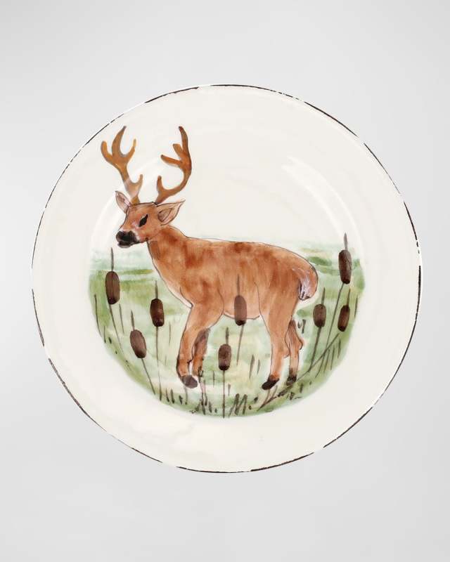 Wildlife Deer Salad Plate