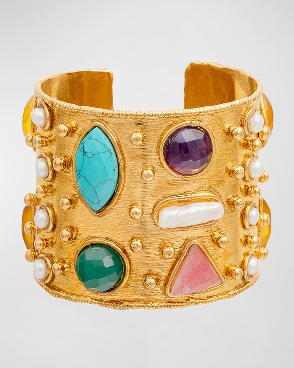 Manchette Cuff Bracelet in Multicolor Summer