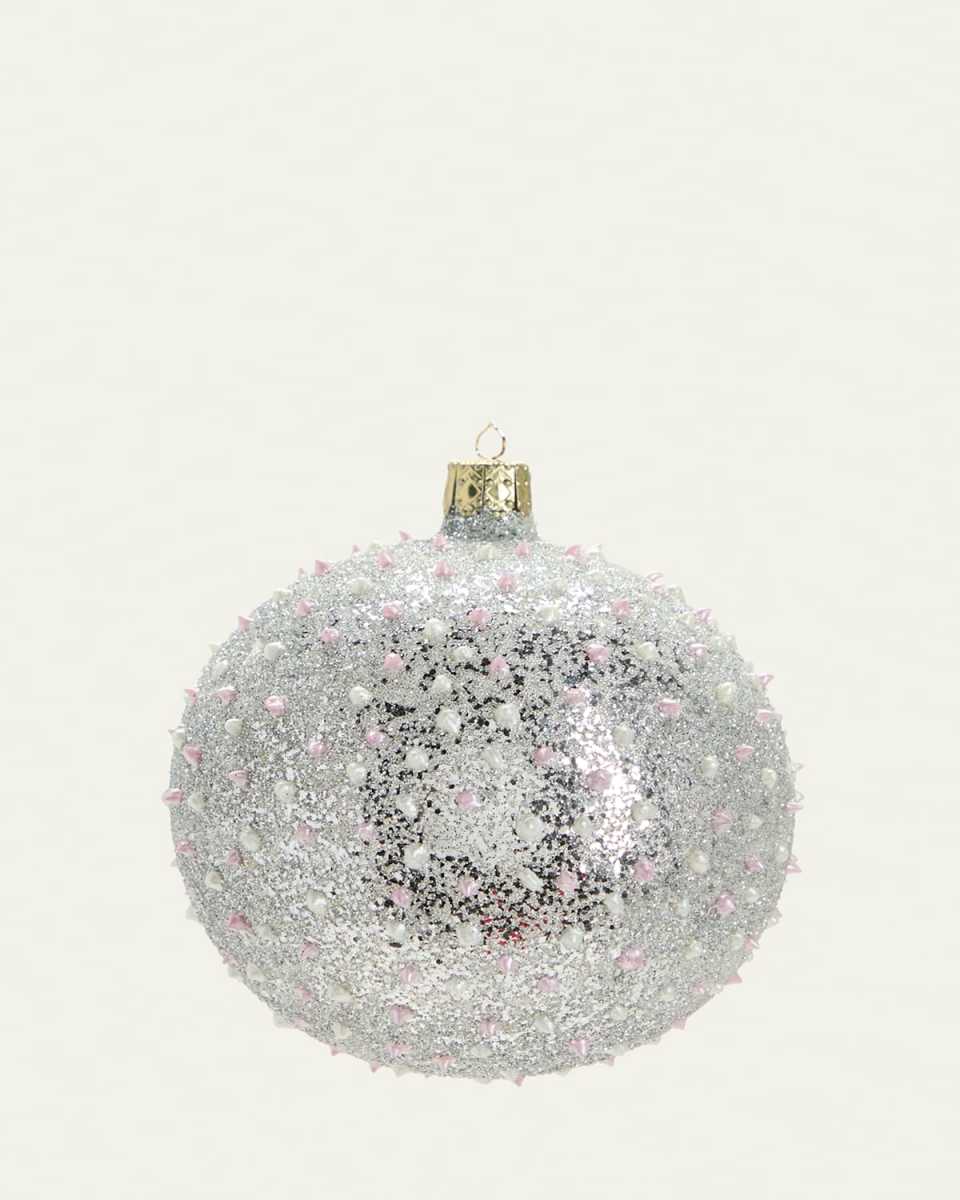 Embellished Glass Ball Ornament