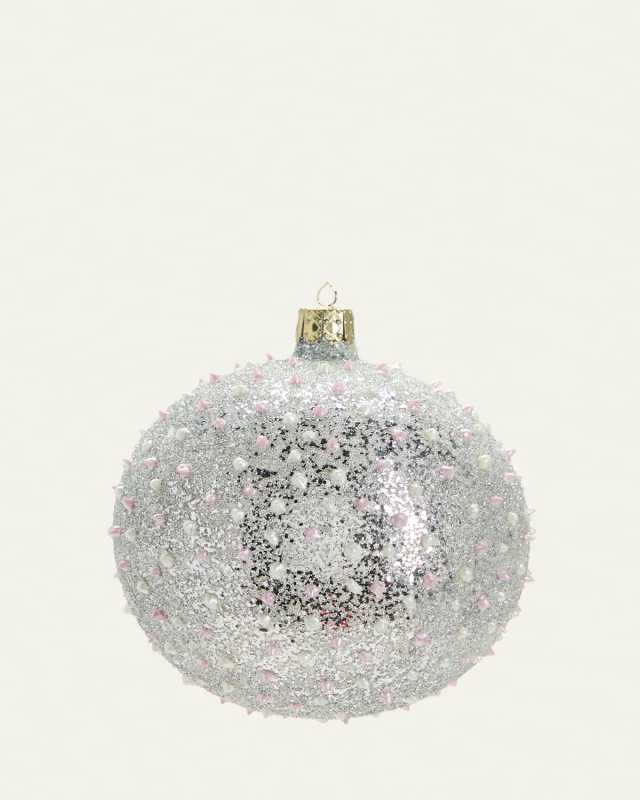 Embellished Glass Ball Ornament