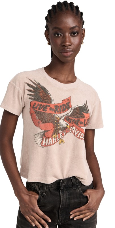 MADEWORN ROCK Live to Ride Tee Taupe