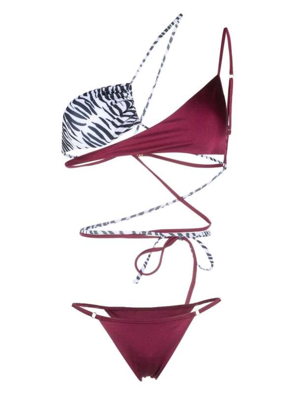 Olympia strappy asymmetric bikini
