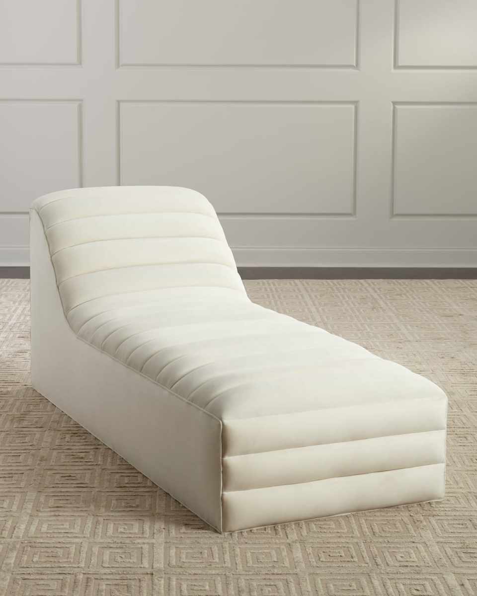 Simone Channel Tufted Chaise