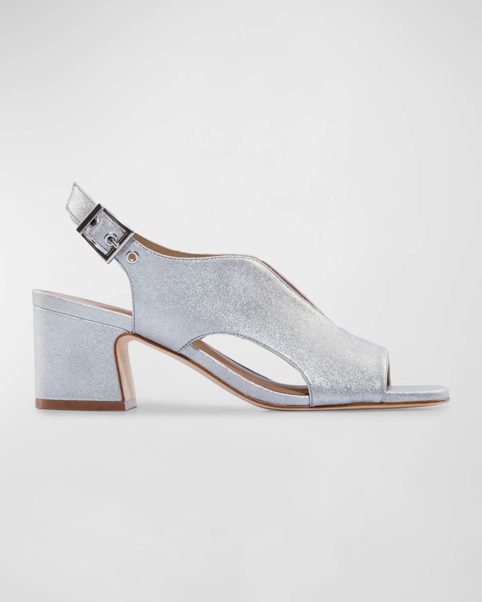 Bedford Metallic Slingback Sandals