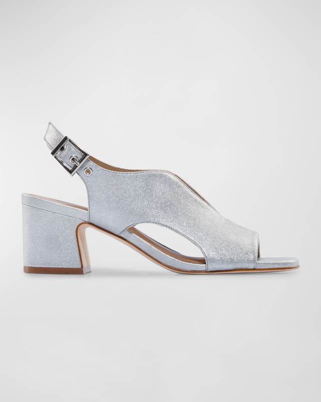 Bedford Metallic Slingback Sandals