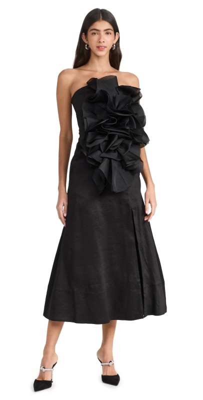 Aje Energy Midi Dress Black