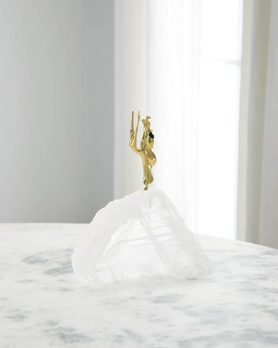 Ethereal Dancer Sculpture on Selenite I