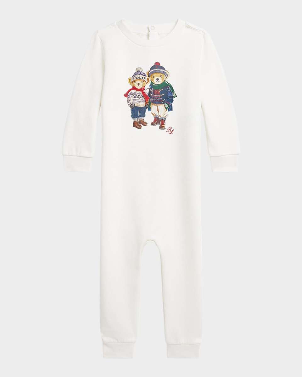 Boy's Polo Bear Graphic Coverall, Size 3M-12