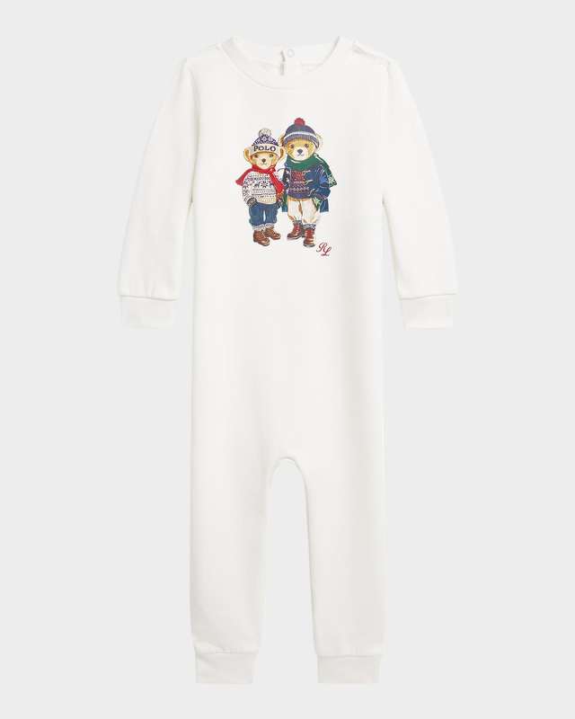 Boy's Polo Bear Graphic Coverall, Size 3M-12