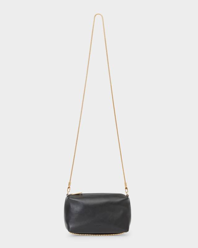 Rola Zip Leather Camera Crossbody Bag