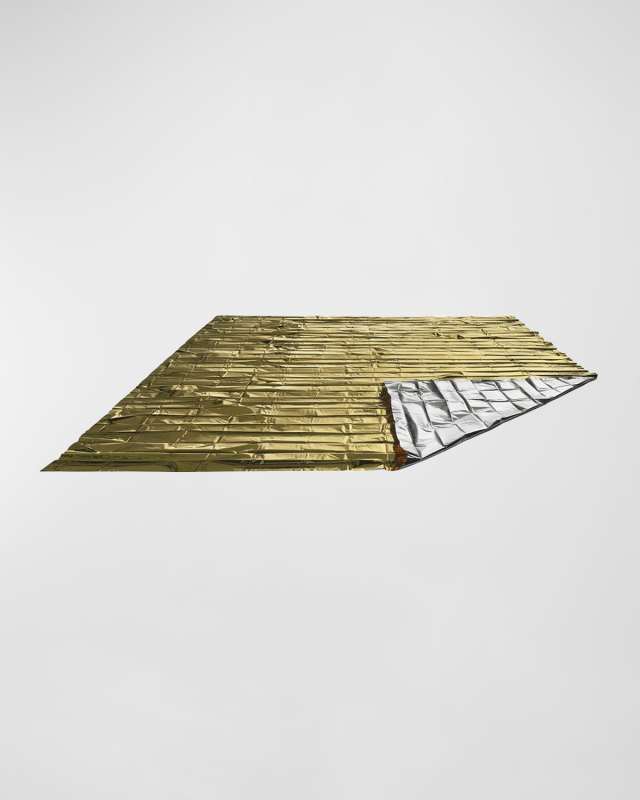 Heat Reflective Survival Mylar Thermal Space Blanket, Set of 100
