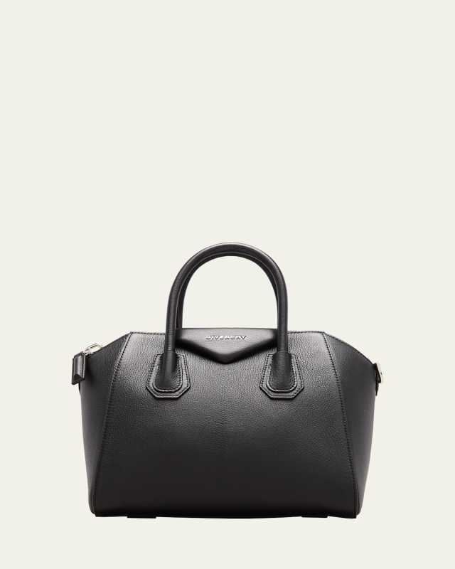 Antigona Small Top Handle Bag in Grained Leather