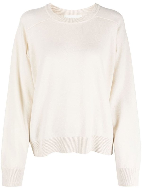 ribbed-knit cashmere jumper