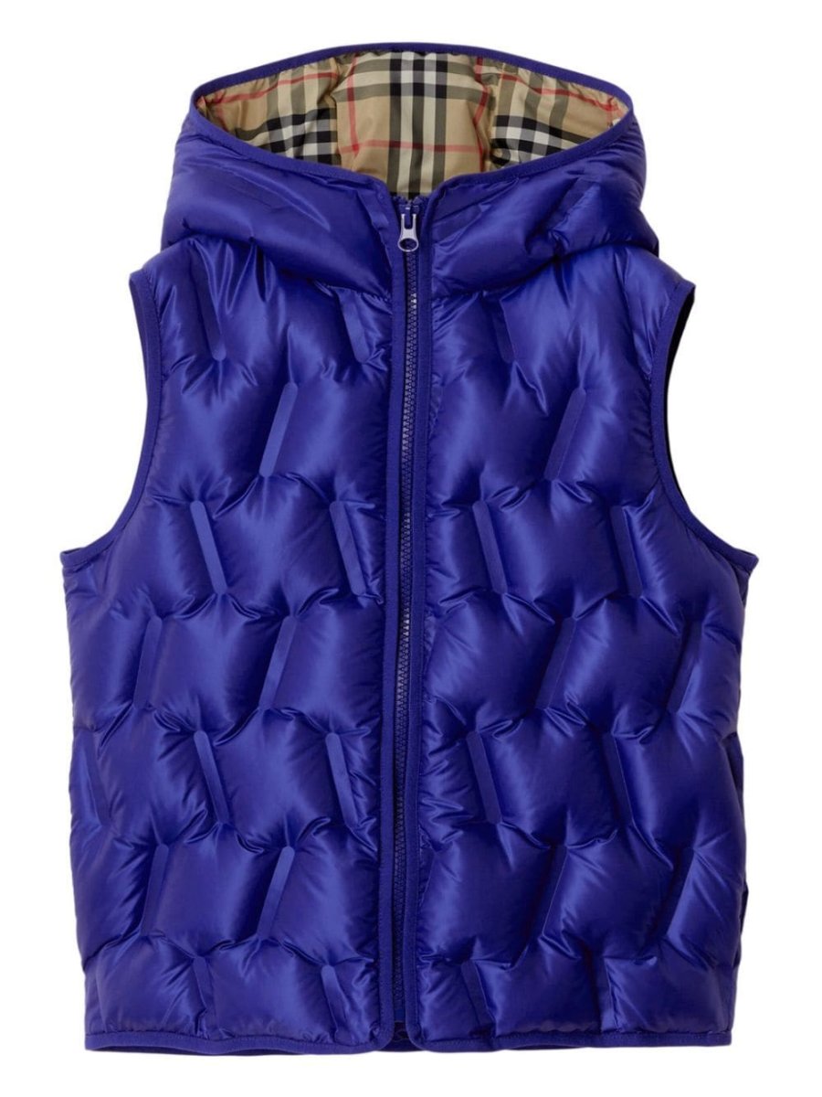 hooded puffer gilet