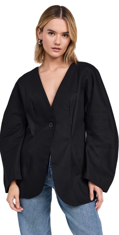 SELFI Sculptured Blazer Black