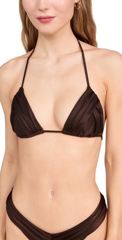 Bananhot Jasmin Bikini Top Dark Brown