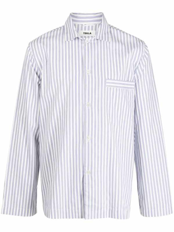striped cotton pyjama shirt