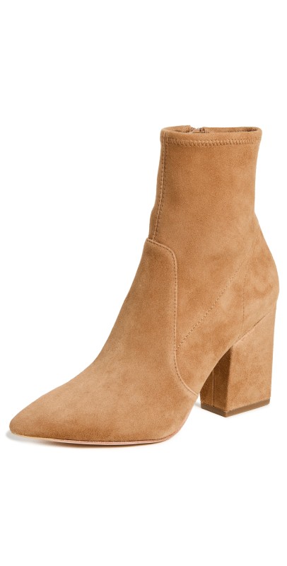 Loeffler Randall Isla Slim Ankle Bootie with Chunky Heel Bracco