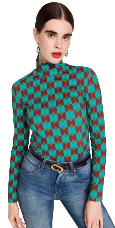 La Double J Mezzaluna Turtleneck Mezzaluna Green
