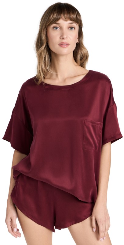 Lunya Washableilk Teeet Calliope Plum