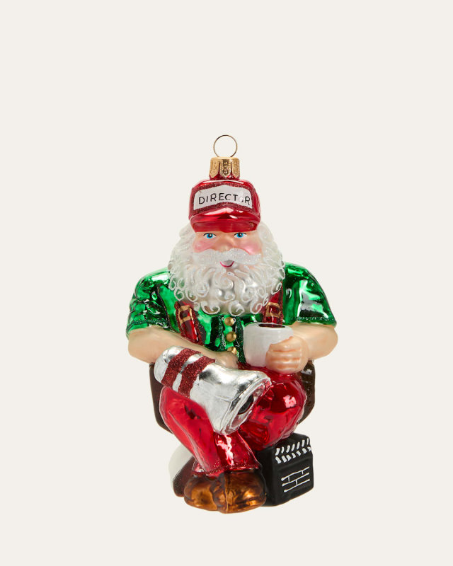 Santa Director Christmas Ornament