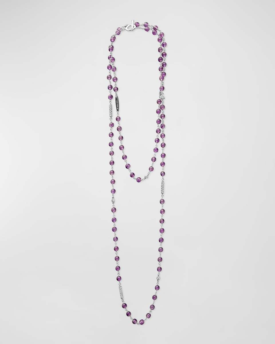 Caviar Icon Sterling Silver 9-Station Necklace