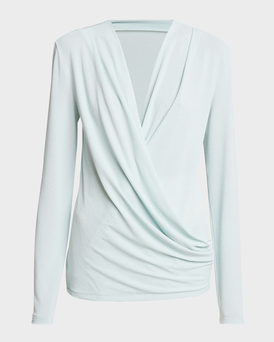 Draped Plunge Top