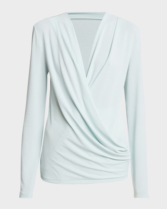 Draped Plunge Top