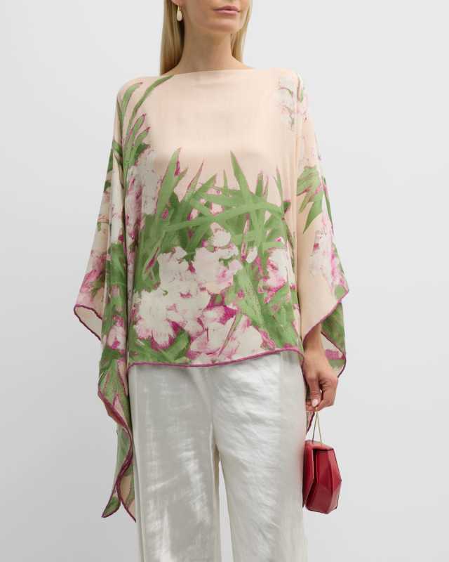Liguria Cashmere-Blend Poncho