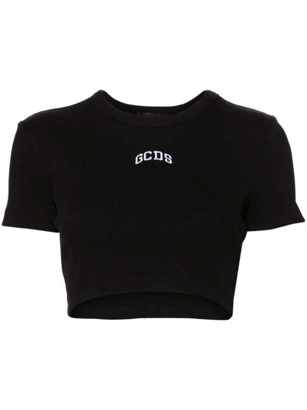 logo cropped T-shirt