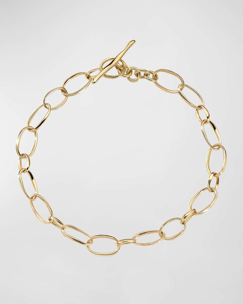 Small Scultura Link Bracelet in 18K Gol