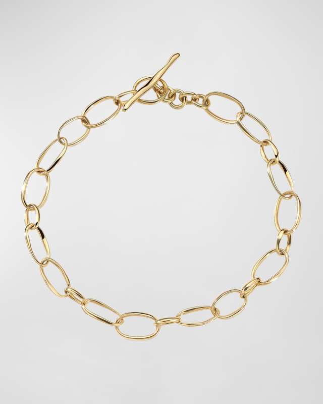 Small Scultura Link Bracelet in 18K Gol