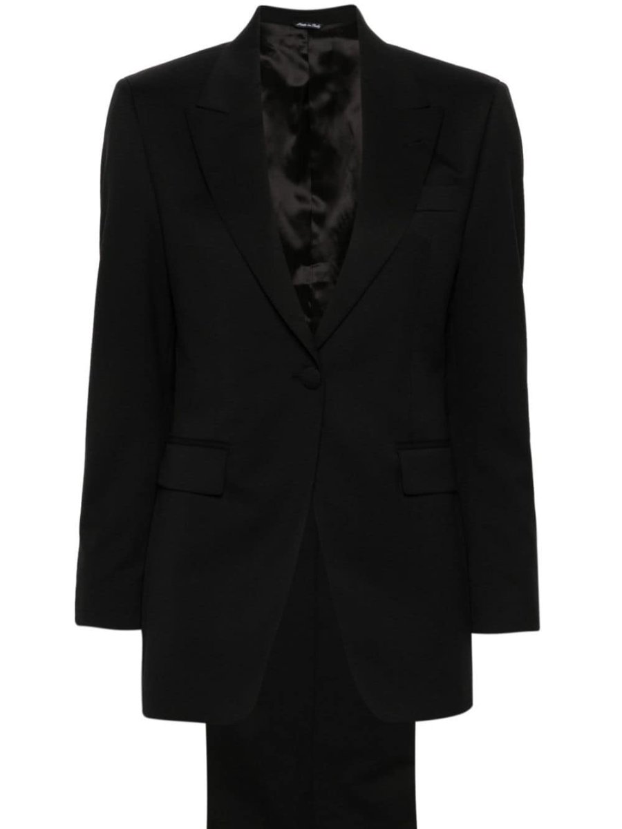 twill-weave suit