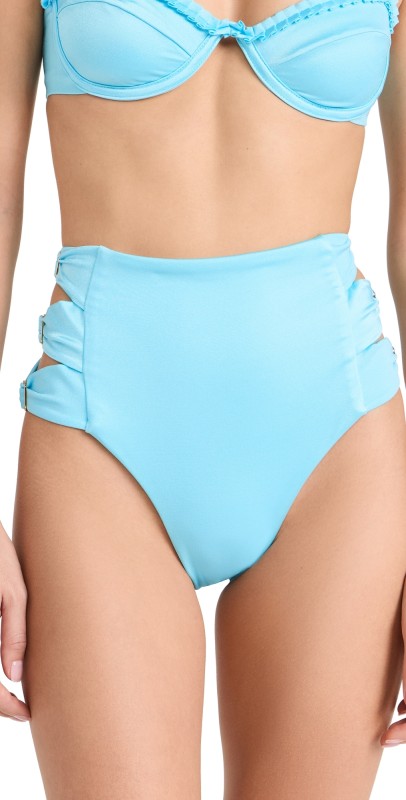 Agua Bendita Willaeed Bikini Bottoms Blue