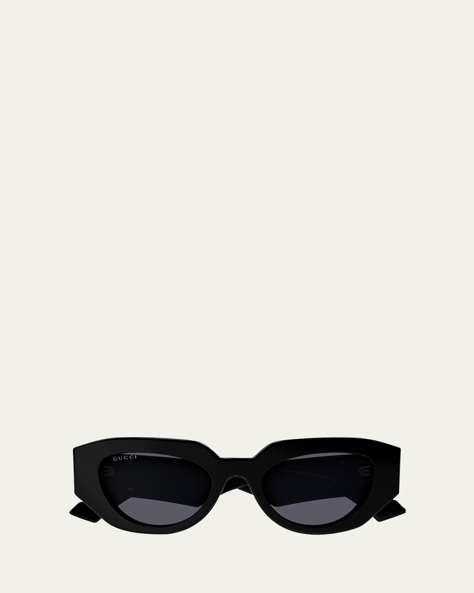 Geometric Acetate Butterfly Sunglasses