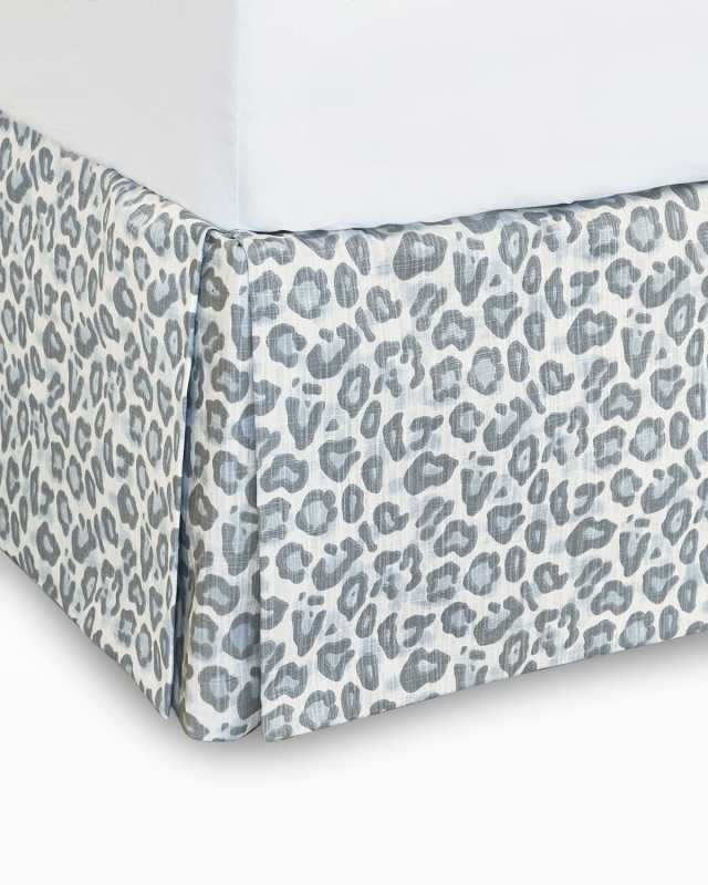 Liesl Leopard-Print Queen Dust Skirt