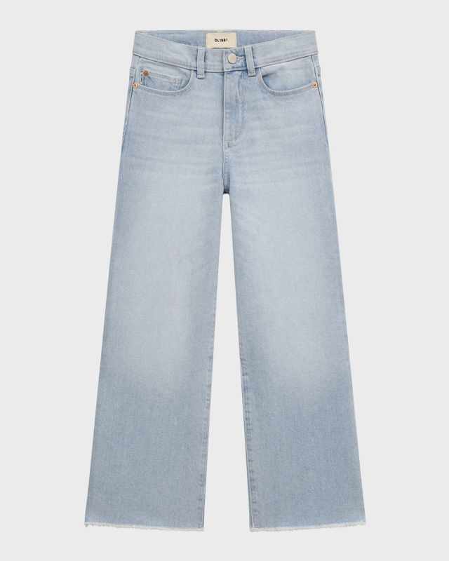Girl's Lily High Rise Wide Leg Jeans, Size 7-16