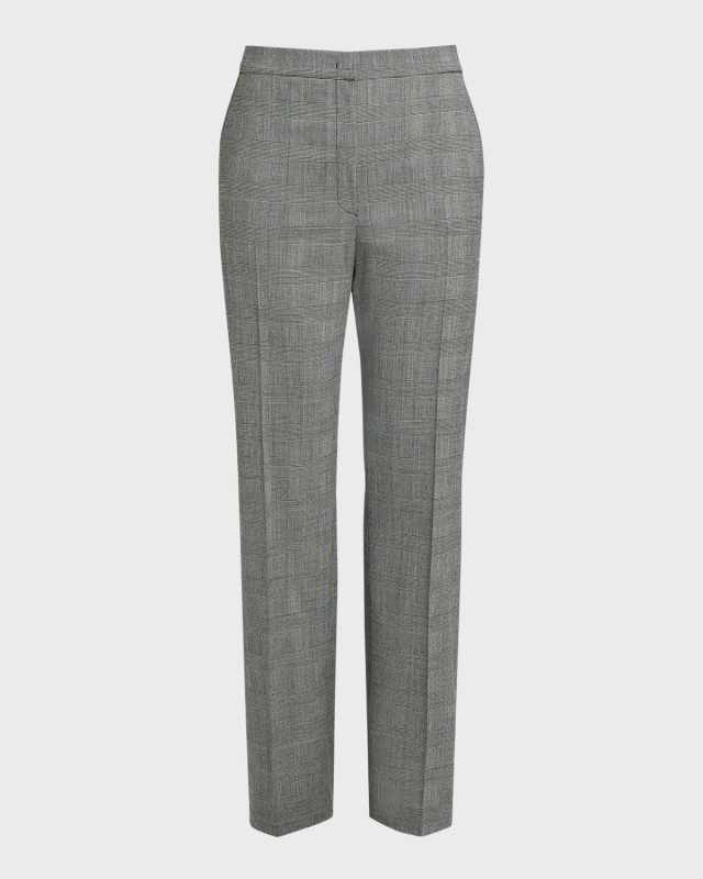 Plus Size Edwige Straight-Leg Virgin Wool Pants