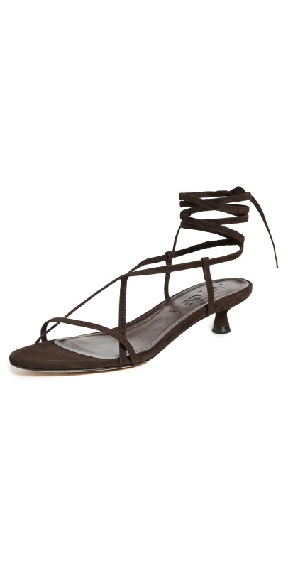 AEYDE Paige Sandal Heels Moka