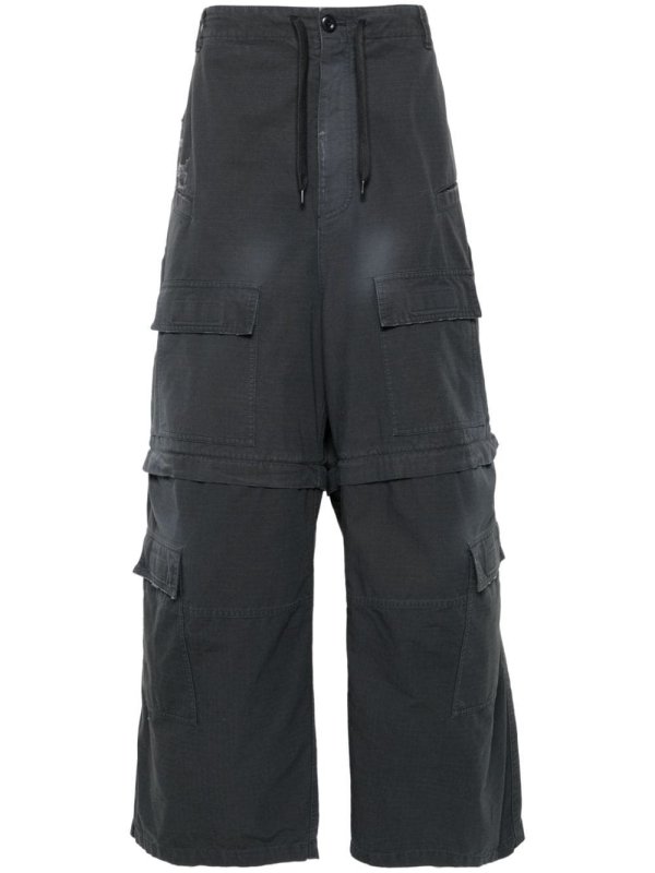 spray-paint ripstop trousers