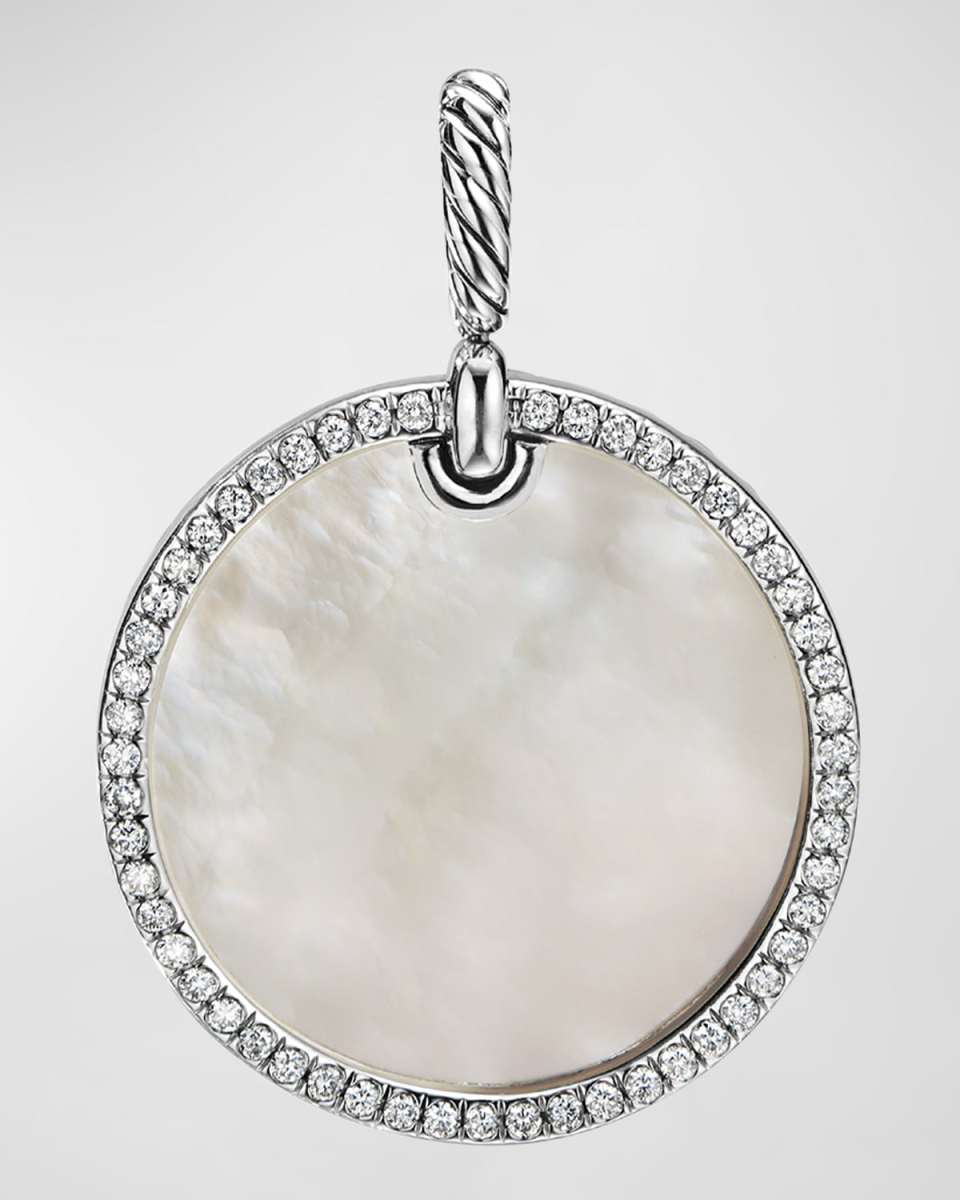 24mm DY Elements Pendant with Diamonds in Silver
