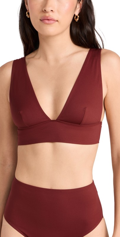 A. L.C. Cora Bikini Top Syrah